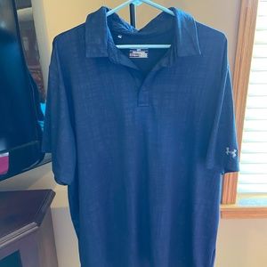 Under Armour Heatgear 2XL Blue Polo Like New